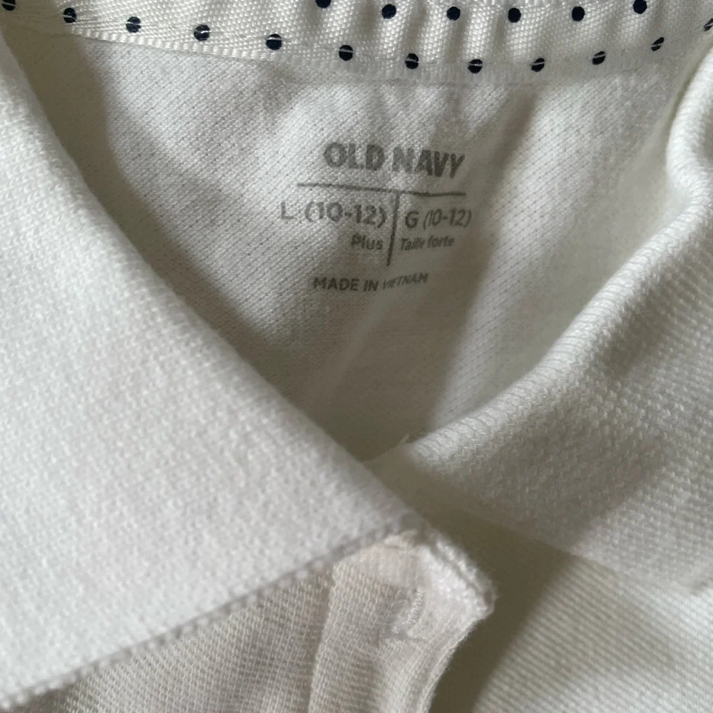 Old Navy Kids White Polo Shirts bundle 2 pieces